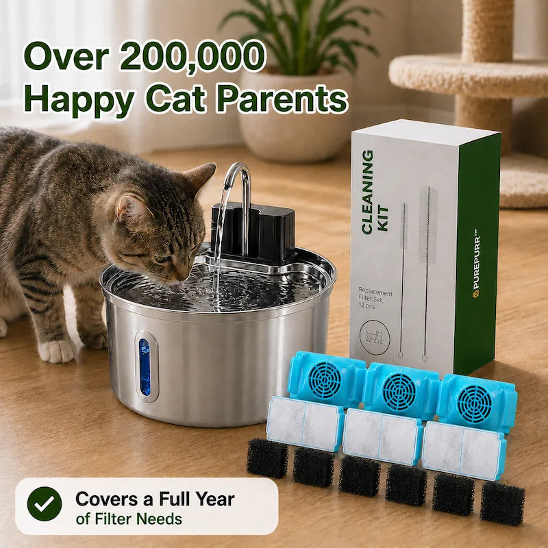 PurePurr™ 3.2L Cordless Cat Water Fountain with Motion Sensor