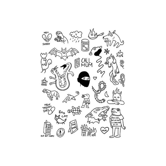 Collection de tatouages de créatures éclectiques