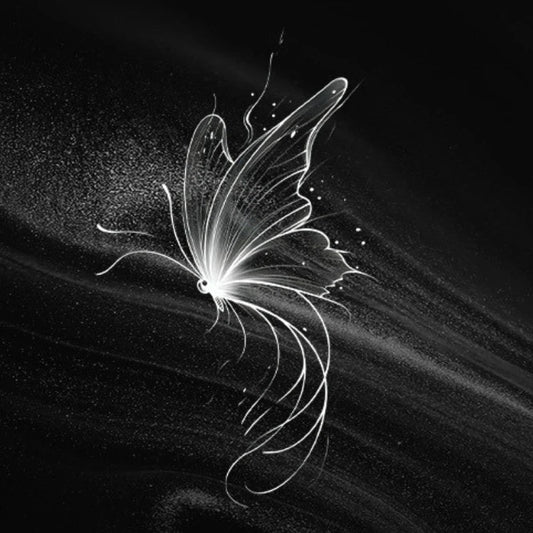Tatouage papillon blanc