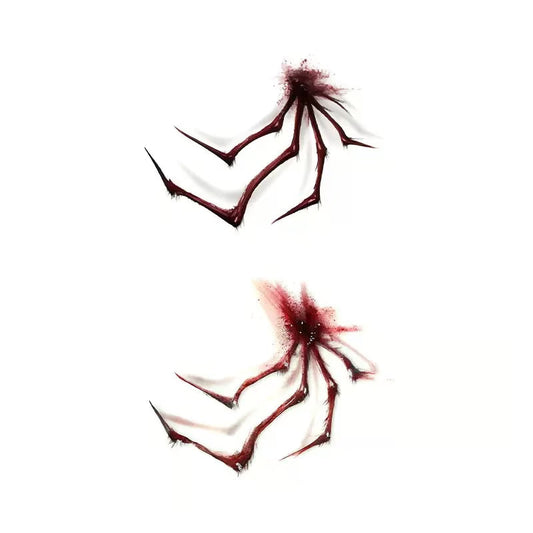 Splatter Scratch Marks Tattoo