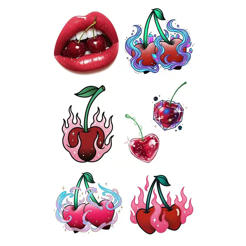 Cherry Lip Series Tattoo