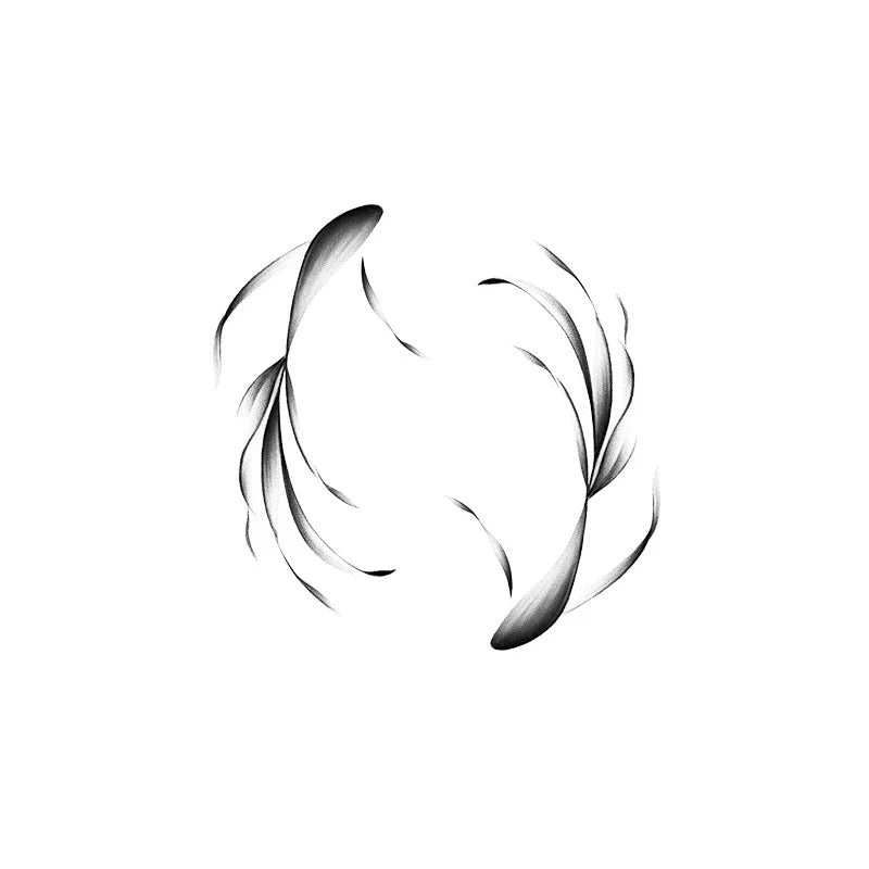 Flowing Line Art Tattoo