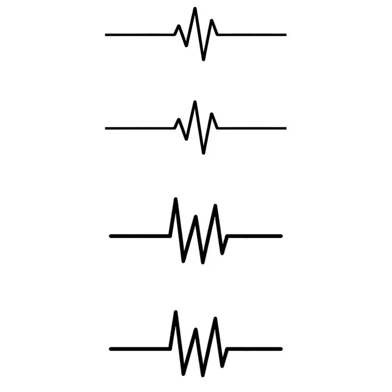 Heartbeat Line Series Tattoo