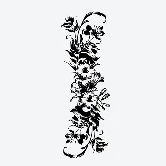 Floral Elegant Arrangement Tattoo