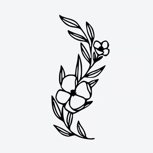 Floral Serenity Tattoo