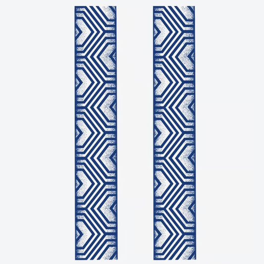 Geometric Blue Pattern Tattoo