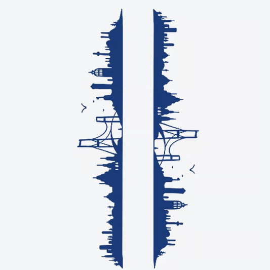 City Skyline Split Tattoo