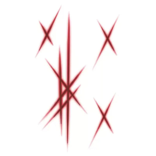 Red Starburst Series Tattoo