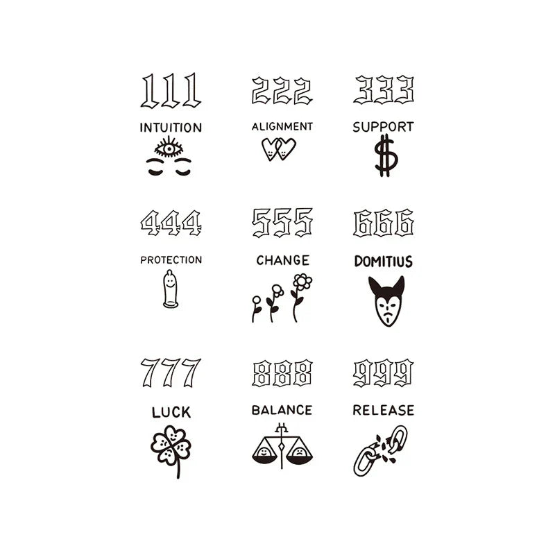 Numerology Symbol Tattoo