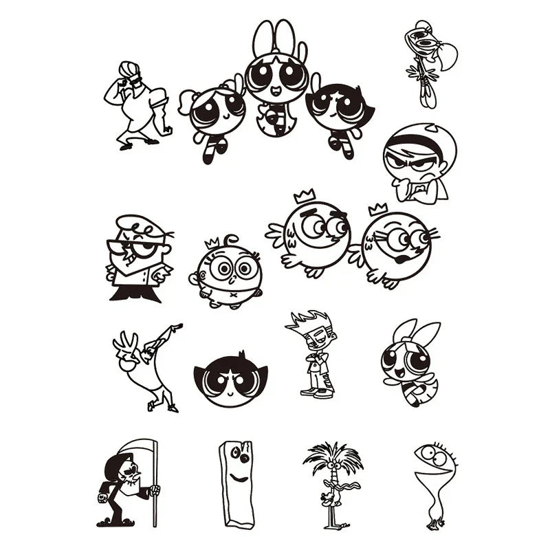 Cartoon Character Series Tattoo