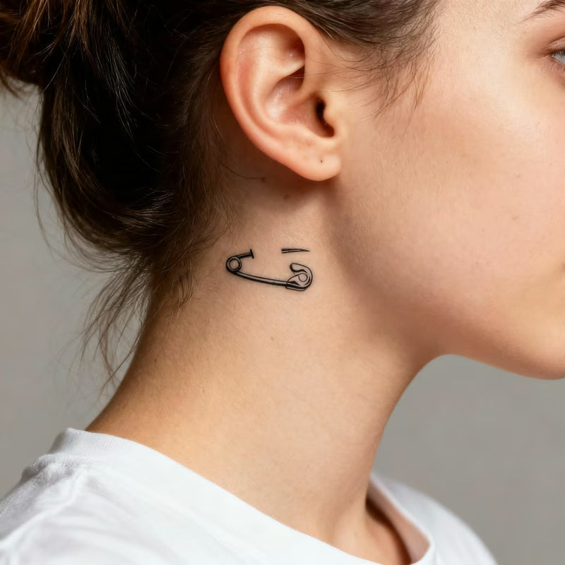 Safety Pin Series Tattoo