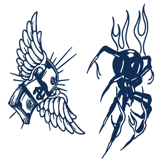 Tatouage Argent Ailé