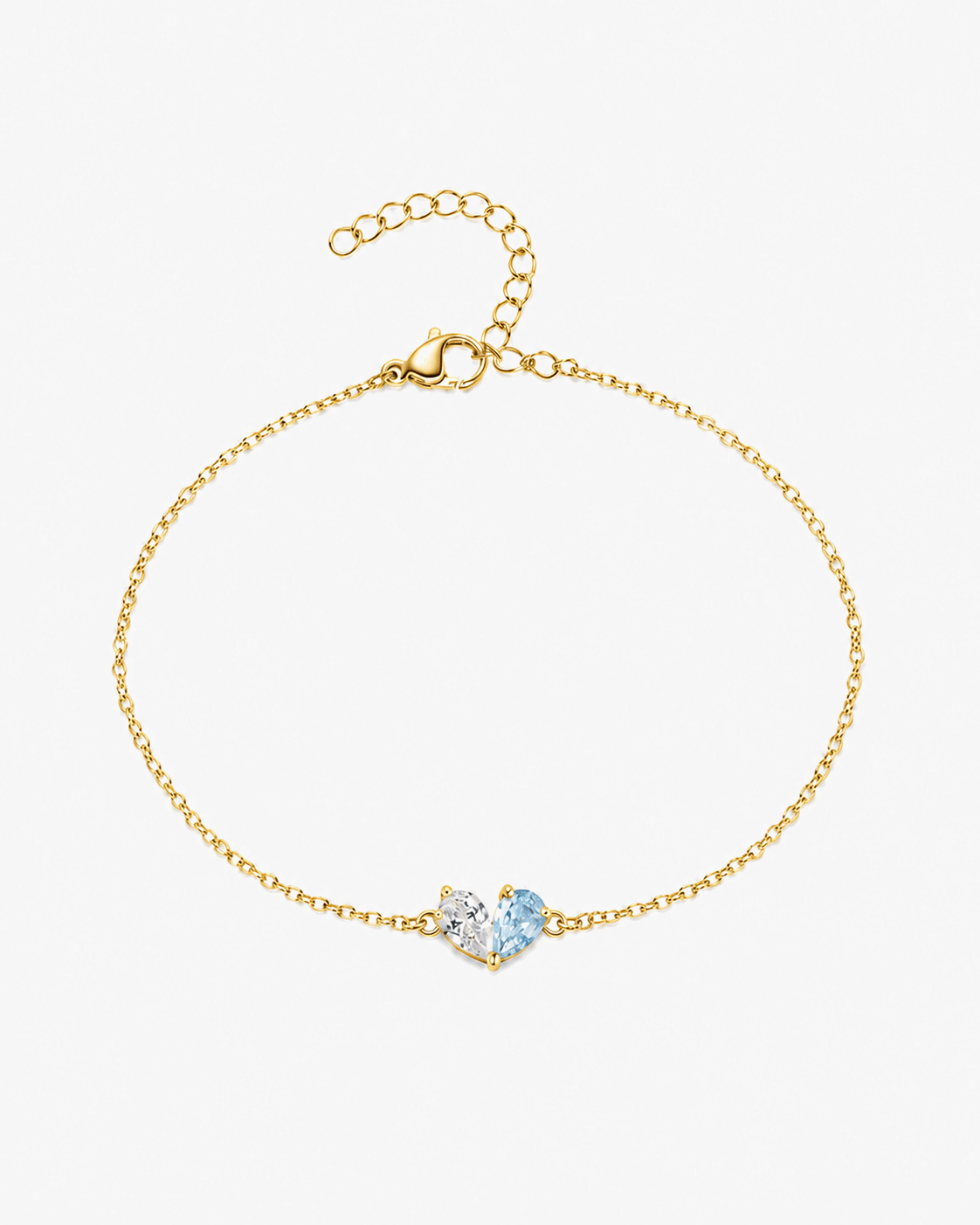 Heart Birthstone Bracelet