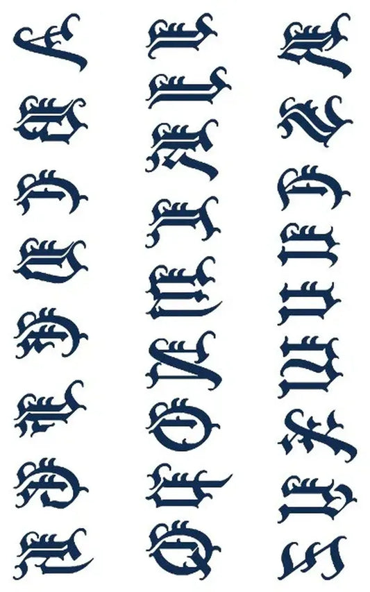 Letter Finger Tattoo
