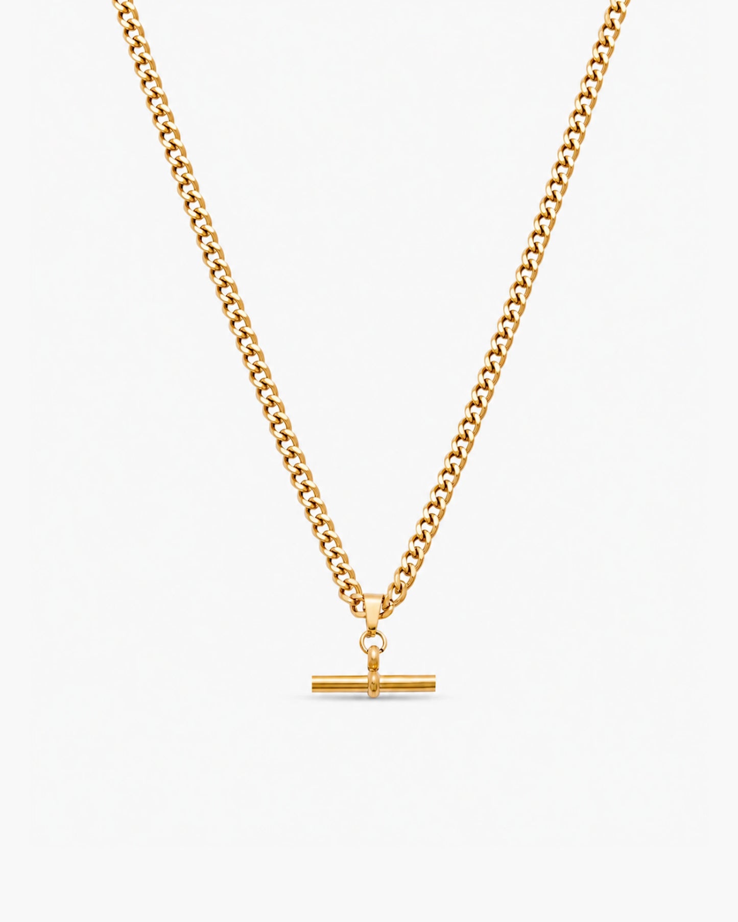 Curb Chain Fob Necklace