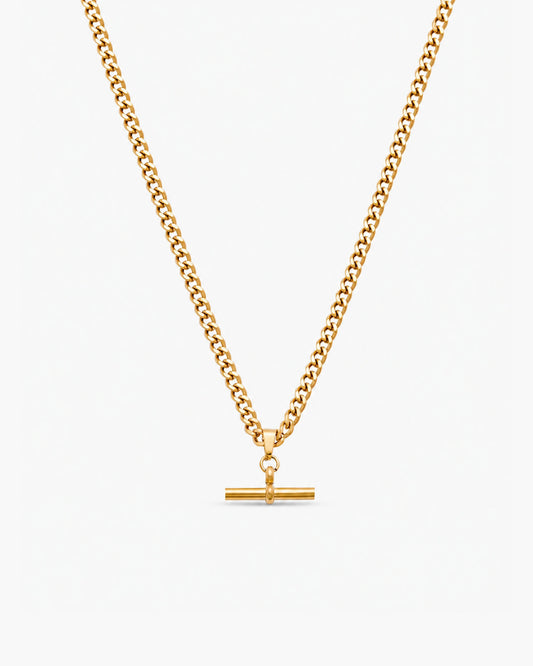 Curb Chain Fob Necklace