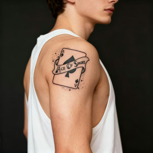 Ace Of Spades Gambling Tattoo
