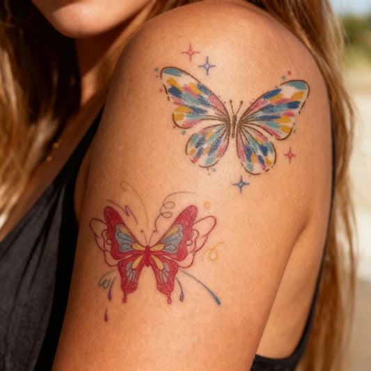 Aurora Butterfly Tattoo