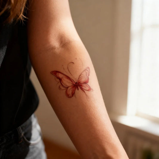 Aurora Wing Butterfly Tattoo