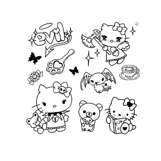 Hello Kitty Evil Tattoo