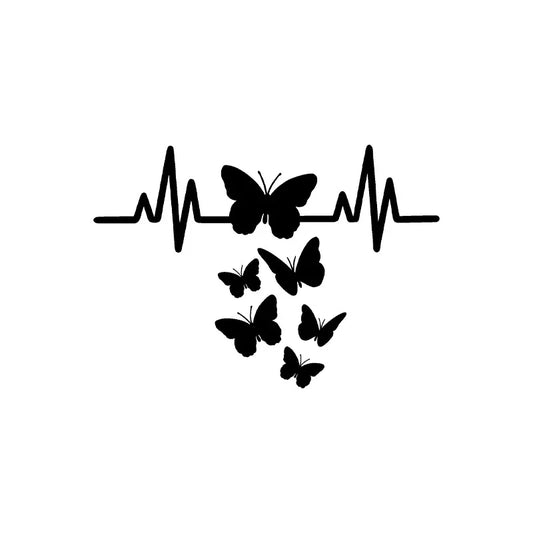 Butterfly Heartbeat Tattoo
