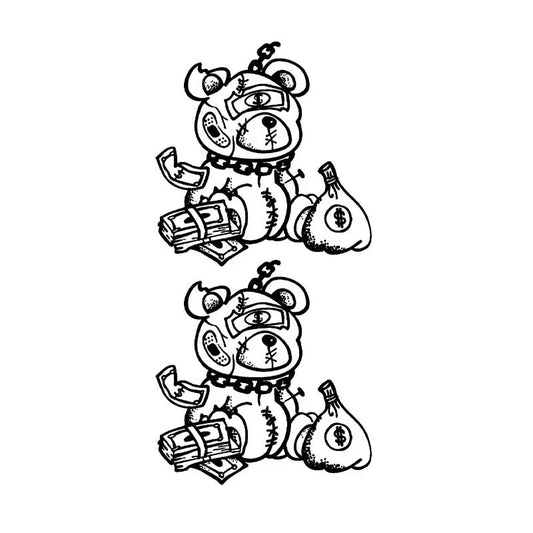 Money Bear Duo Tattoo
