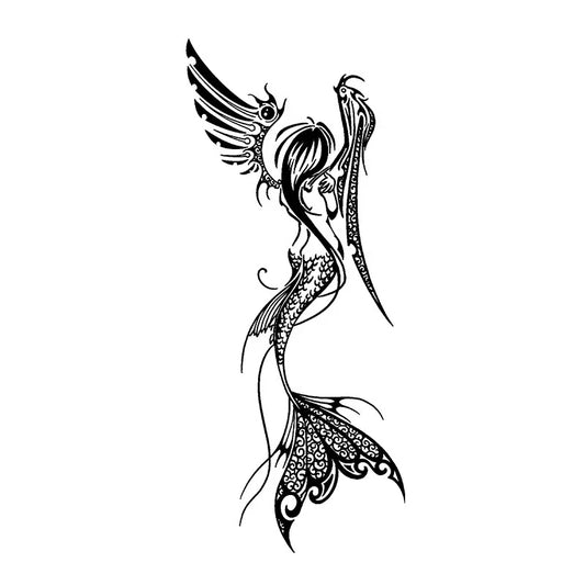 Mermaid Angel Tattoo