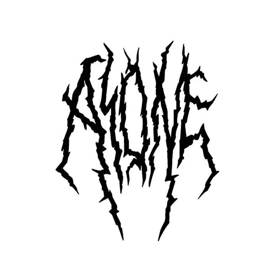 Alone Typography Tattoo