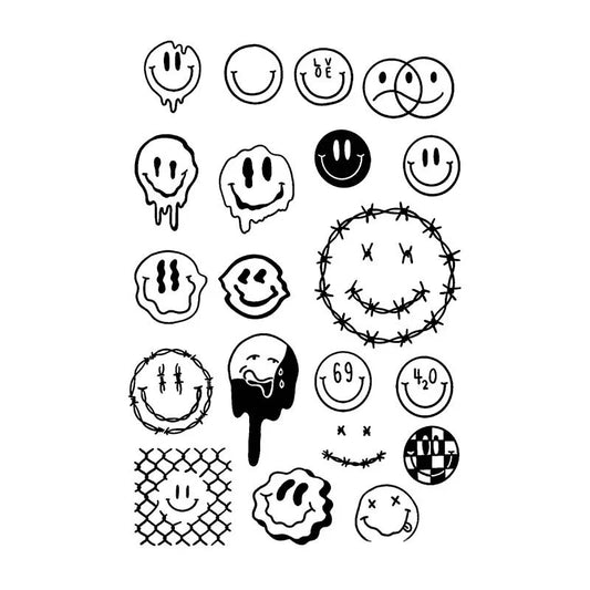 Smiley Face Series Tattoo