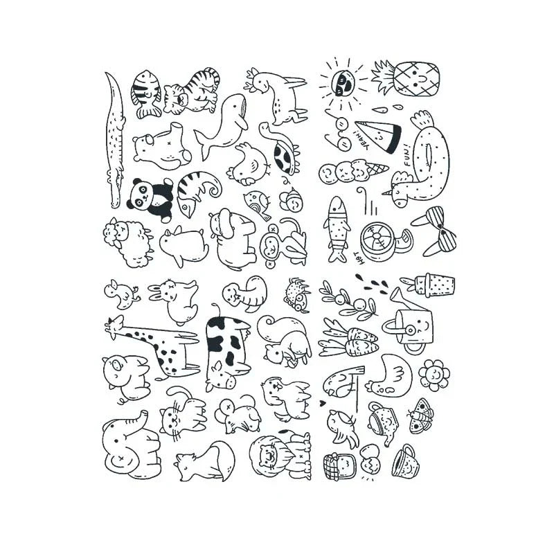 Animal Doodle Series Tattoo