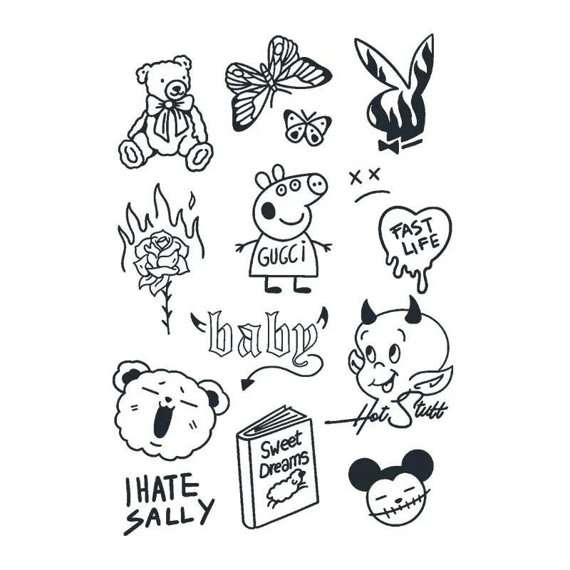 Whimsical Character Series Tattoo