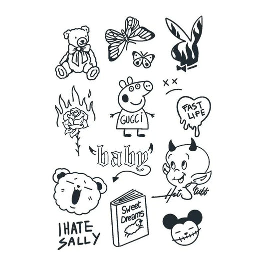 Whimsical Character Series Tattoo