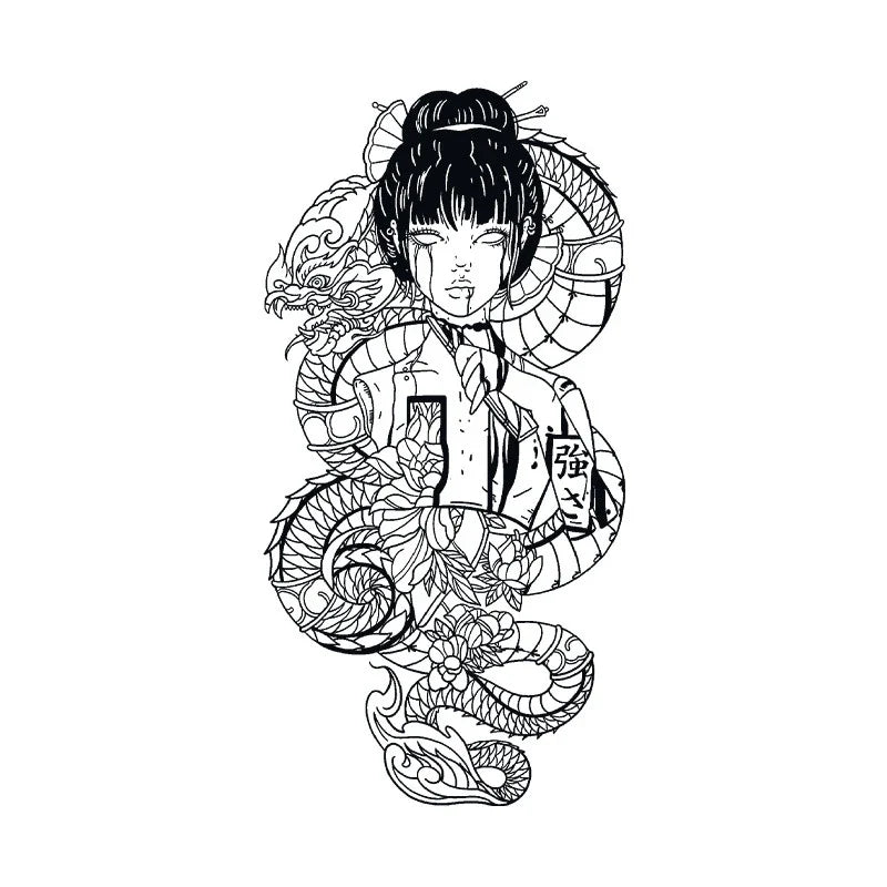 Dragon Girl Tattoo