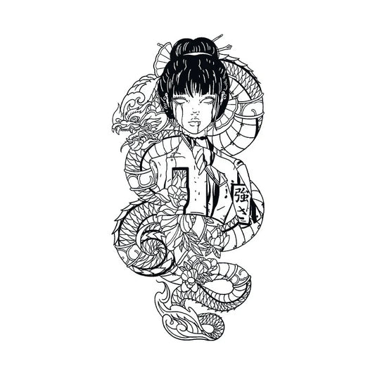 Dragon Girl Tattoo