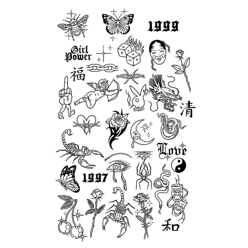 Mixed Symbol Series Tattoo