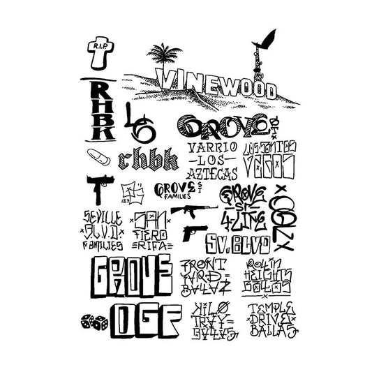 Graffiti Style Lettering Tattoo