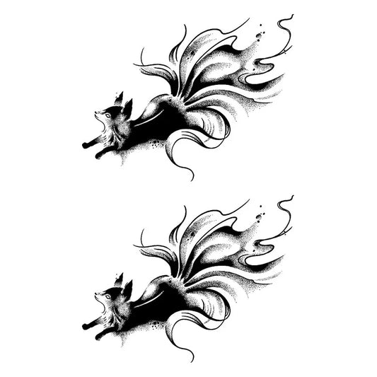 Fox Flame Tattoo