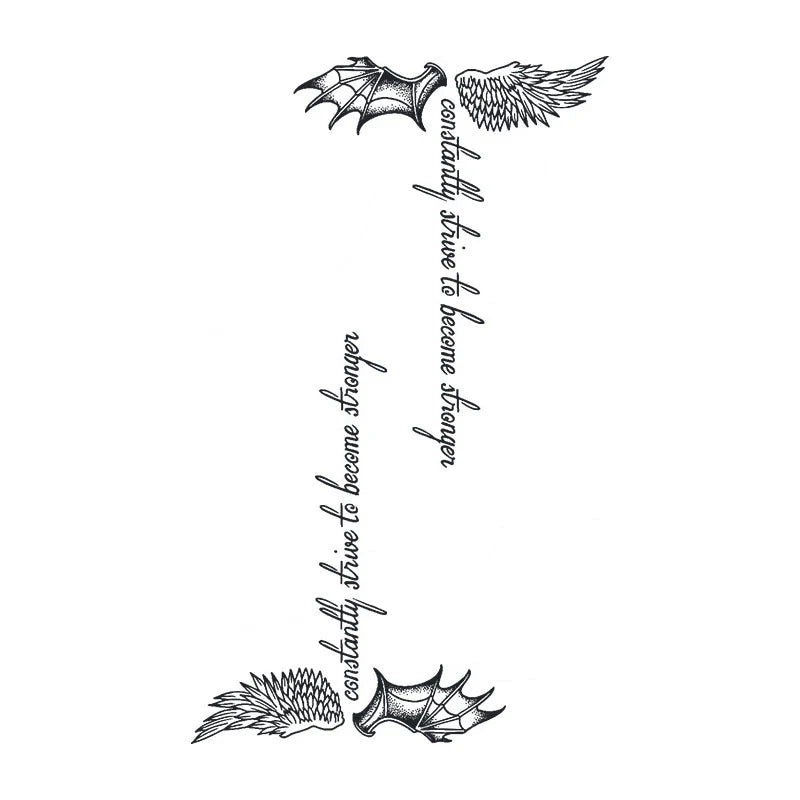 Wings And Strength Tattoo