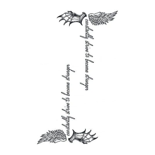 Wings And Strength Tattoo