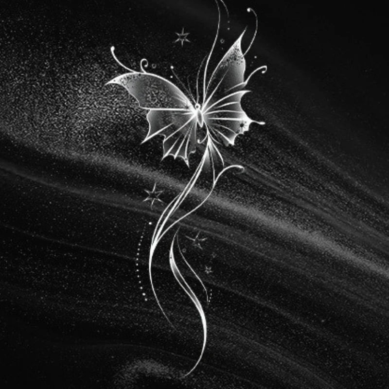 Butterfly Swirl Tattoo