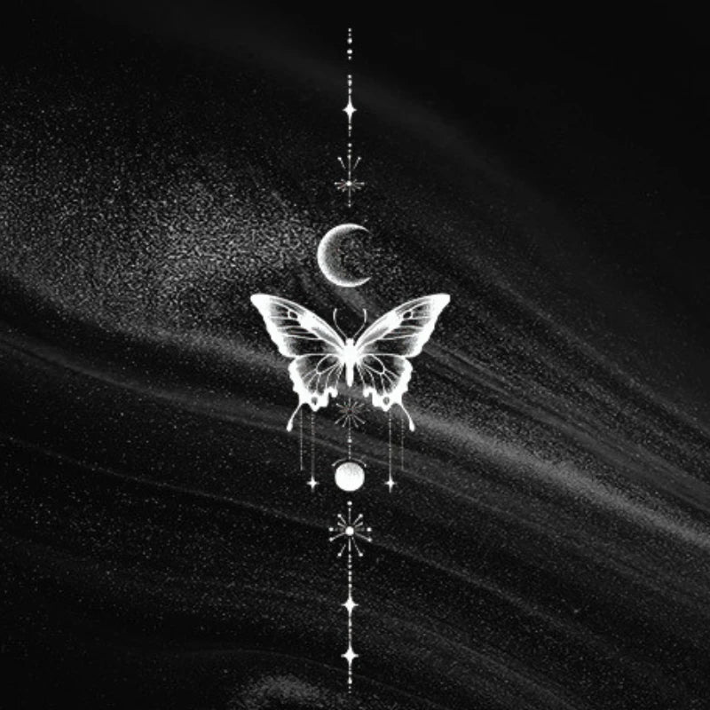 Butterfly Moon Dreamcatcher Tattoo