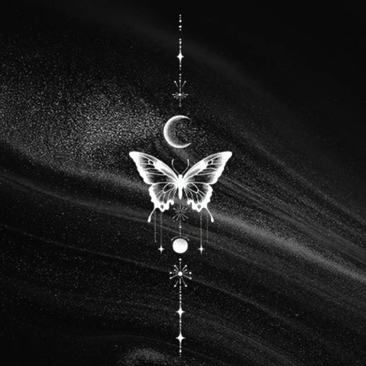 Butterfly Moon Dreamcatcher Tattoo