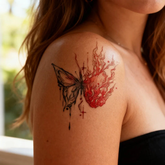 Blaze Butterfly Tattoo
