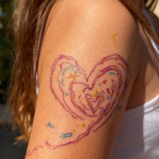Blushing Heart Tattoo