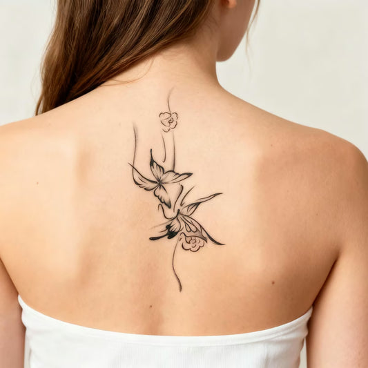 Butterfly Blossom Tattoo