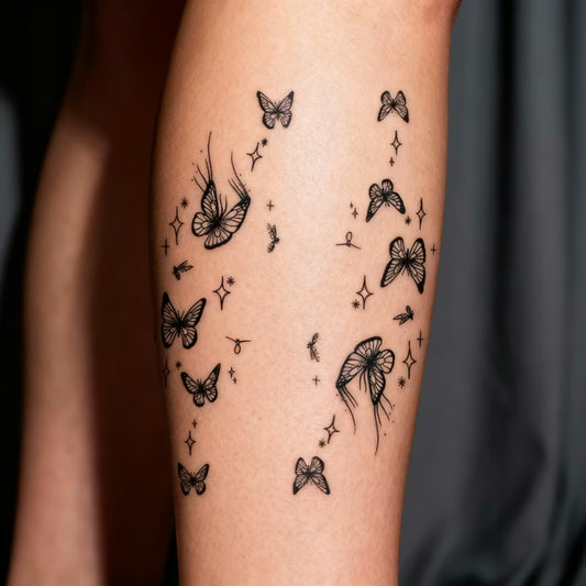 Butterfly Flight Tattoo