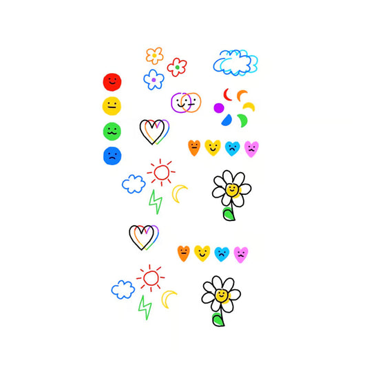 Emoji Symbols Tattoo