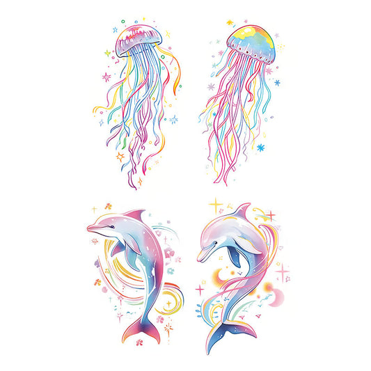 Dolphin Jellyfish Tattoo