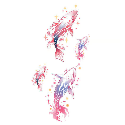 Whale Sparkle Series Tattoo