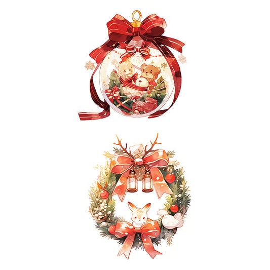 Christmas Ornament Wreath Tattoo